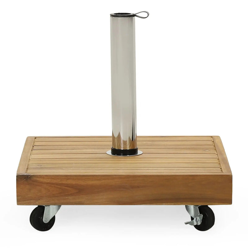 Ralph Square Umbrella Base - Teak by HouseOfZazla