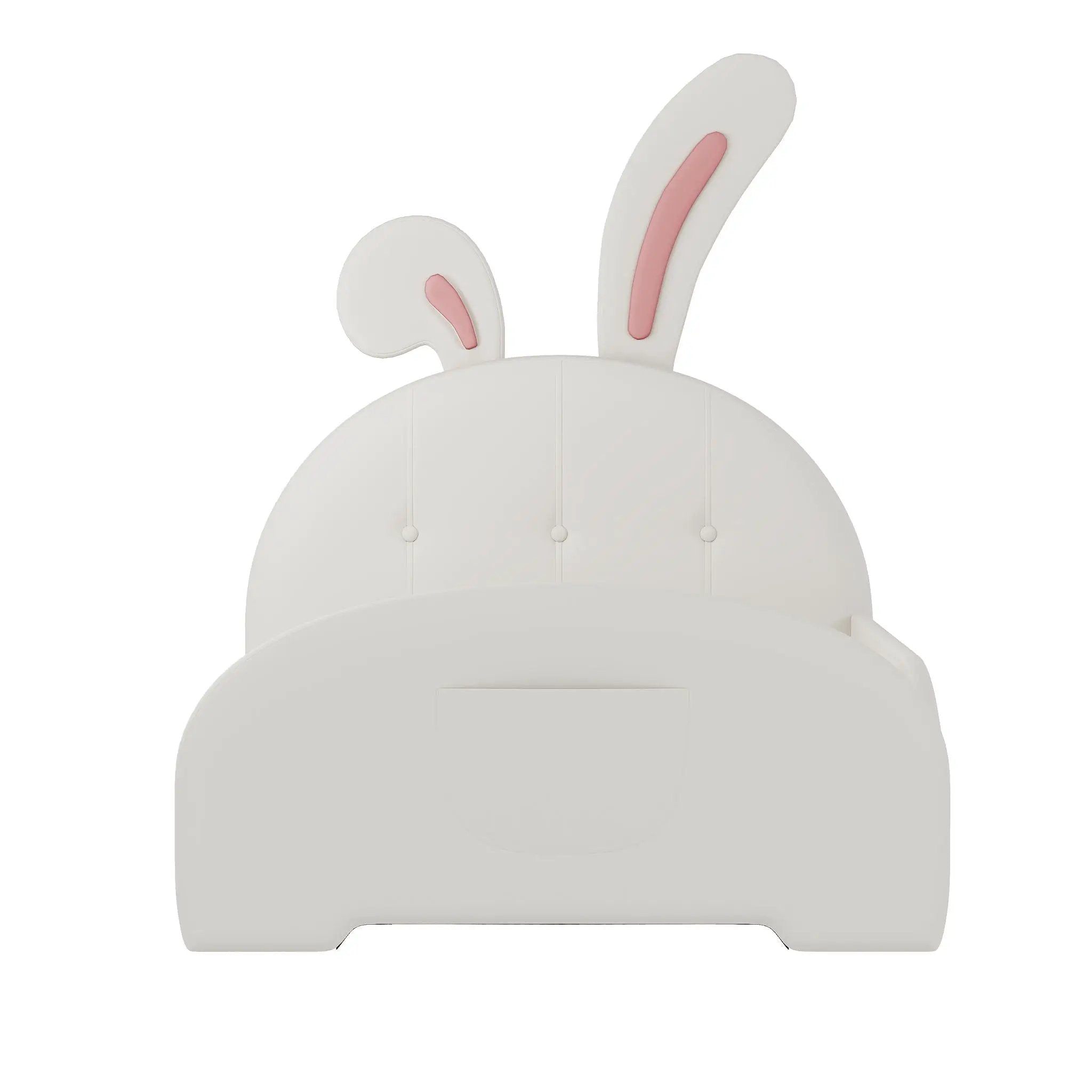 Upholstered Rabbit-Shape Princess Bed With Headboard And Footboard by HouseOfZazla