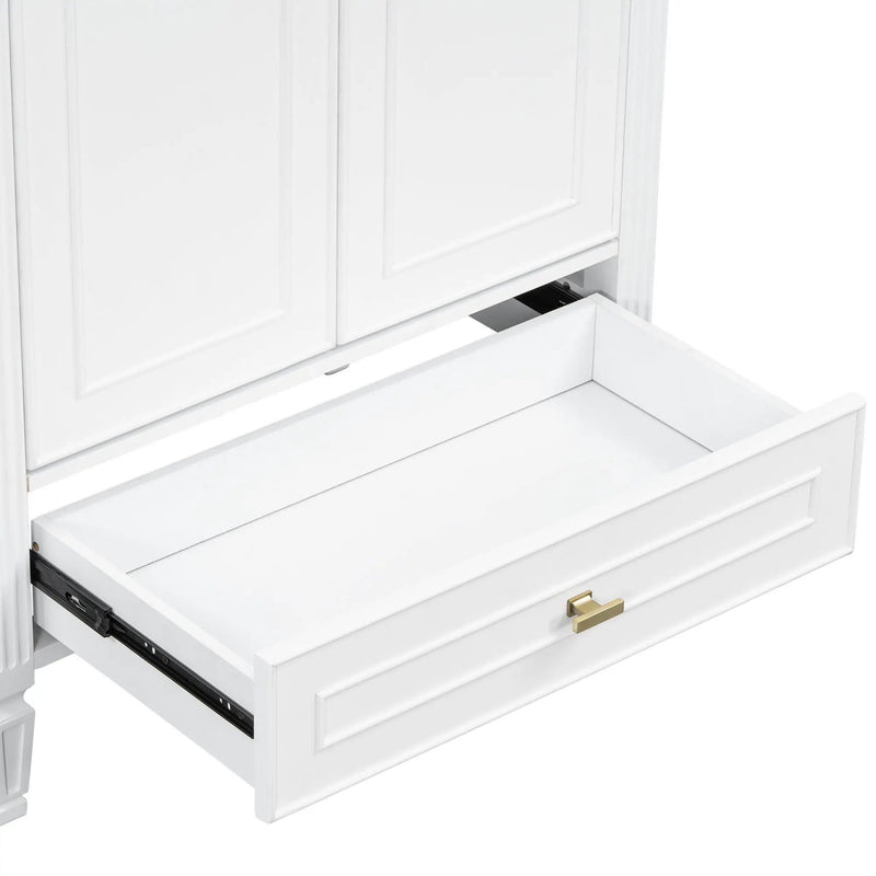 Freestanding Vanity With 1 Drawer & 2 Soft Close Doors With Door Mounted Storage by HouseOfZazla
