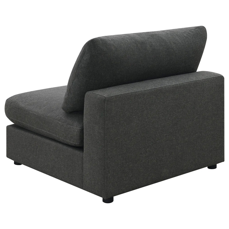 Serene 4-piece Upholstered Modular Sectional Sofa Charcoal by Unique Piece Furniture
