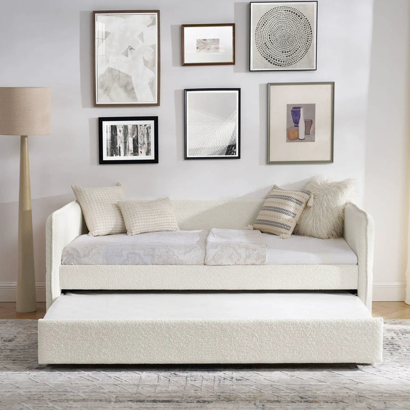 Upholstered Daybed With Pop Up Trundle by Unique Piece Furniture