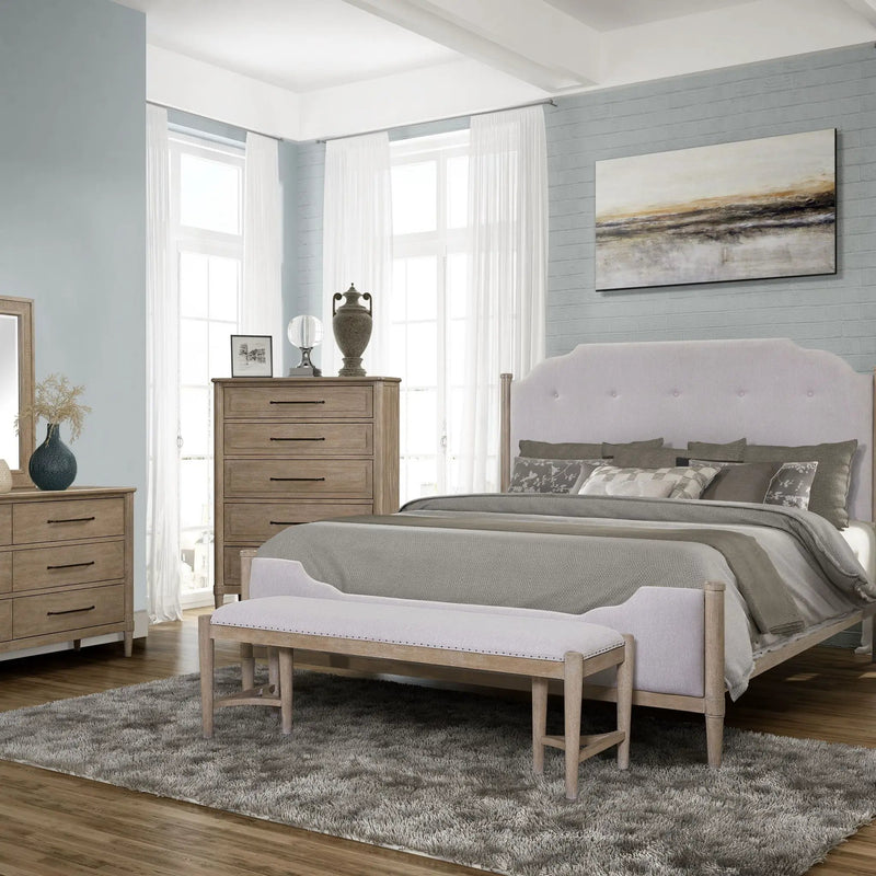 Open Nightstand With 2 Drawers by Unique Piece Furniture