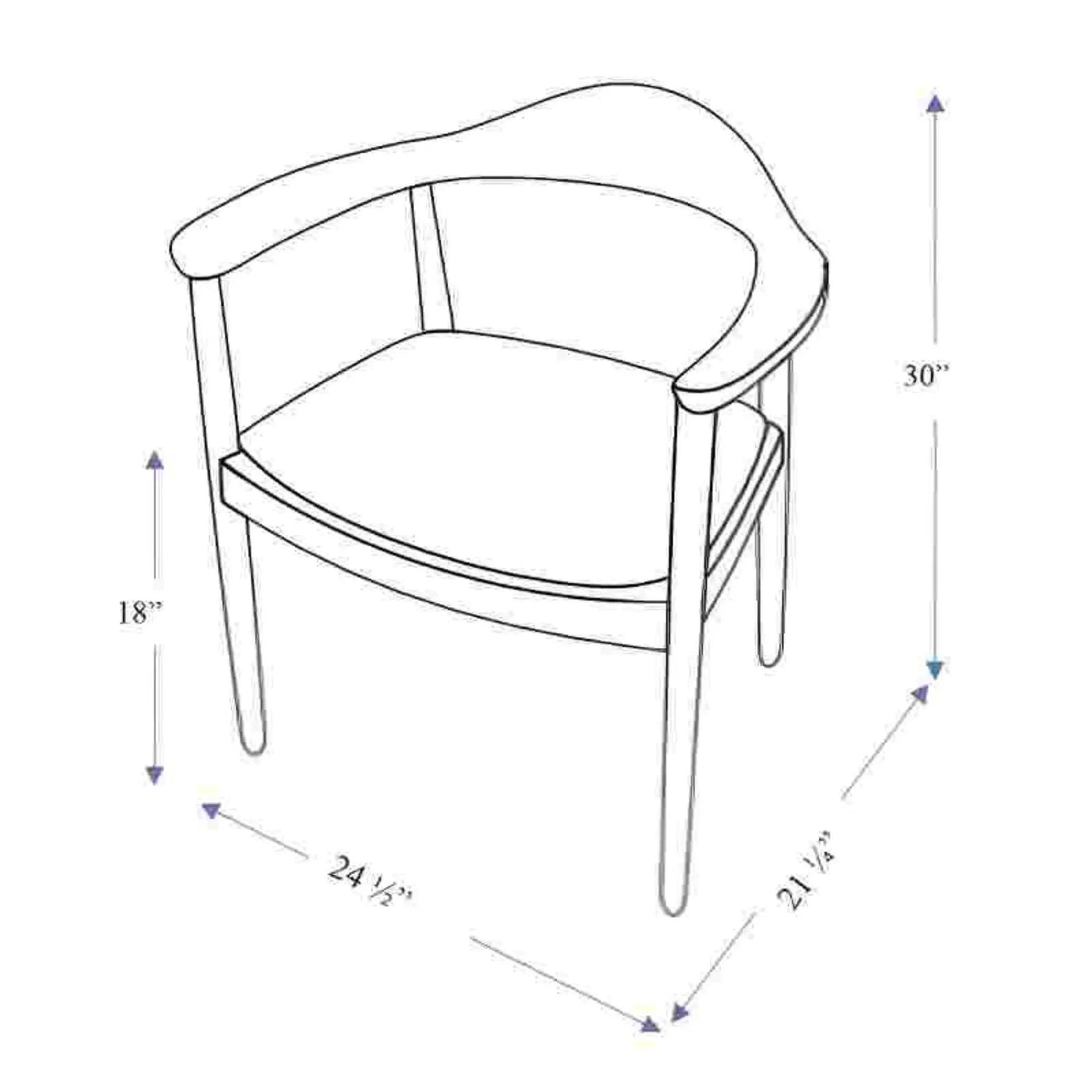Kelly - Mid-Century Modern Dining Chair by HouseOfZazla
