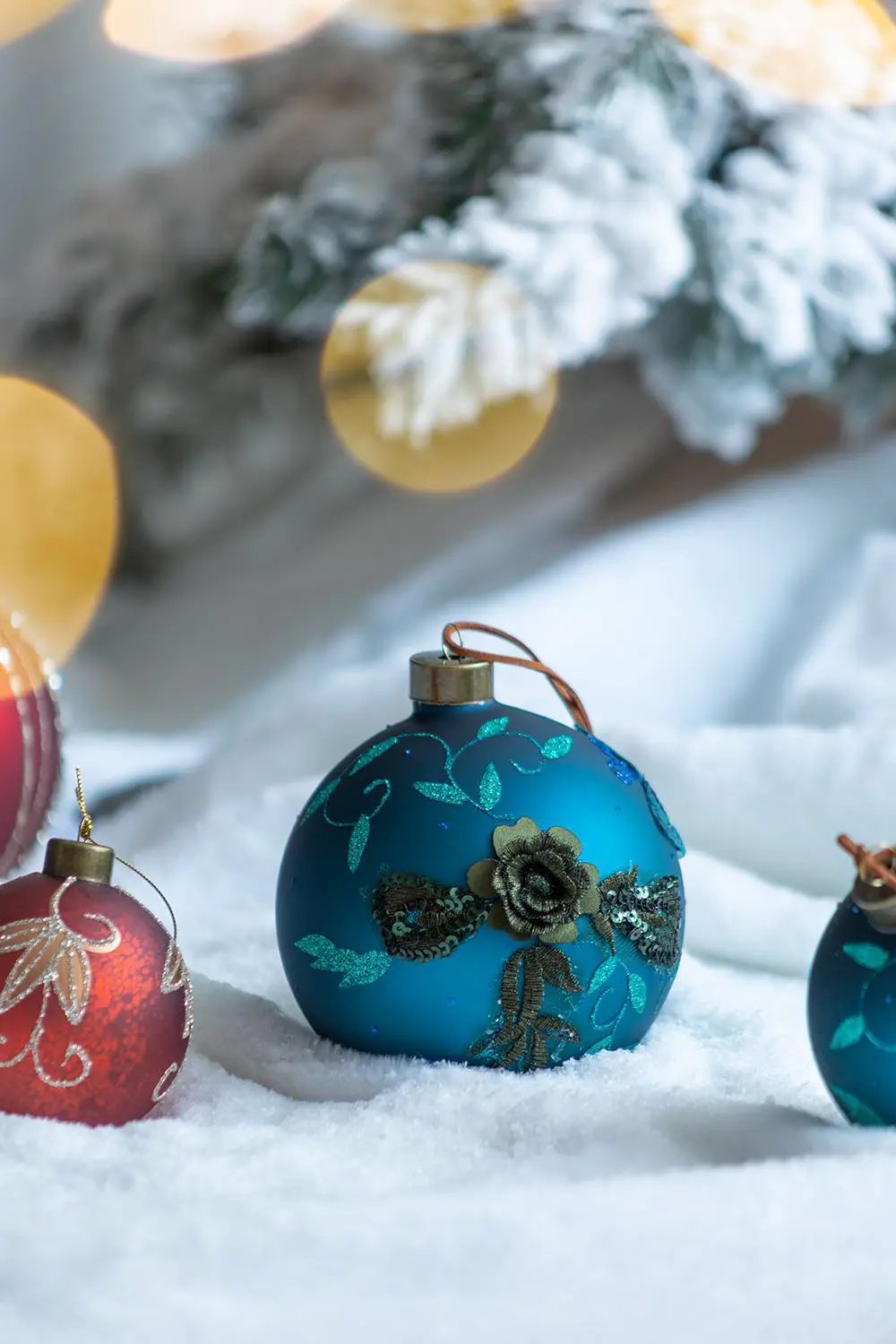 Christmas Ball Ornaments Glass Decorative Hanging Ball Christmas Tree by Unique Piece Furniture