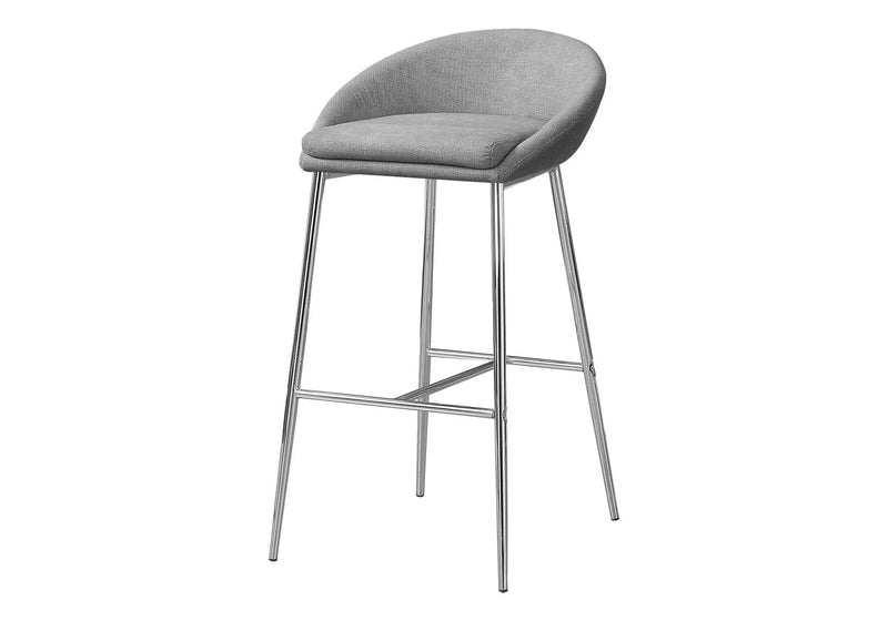 Bar Stool, Bar Height, Contemporary & Modern (Set of 2) - Gray by Unique Piece Furniture