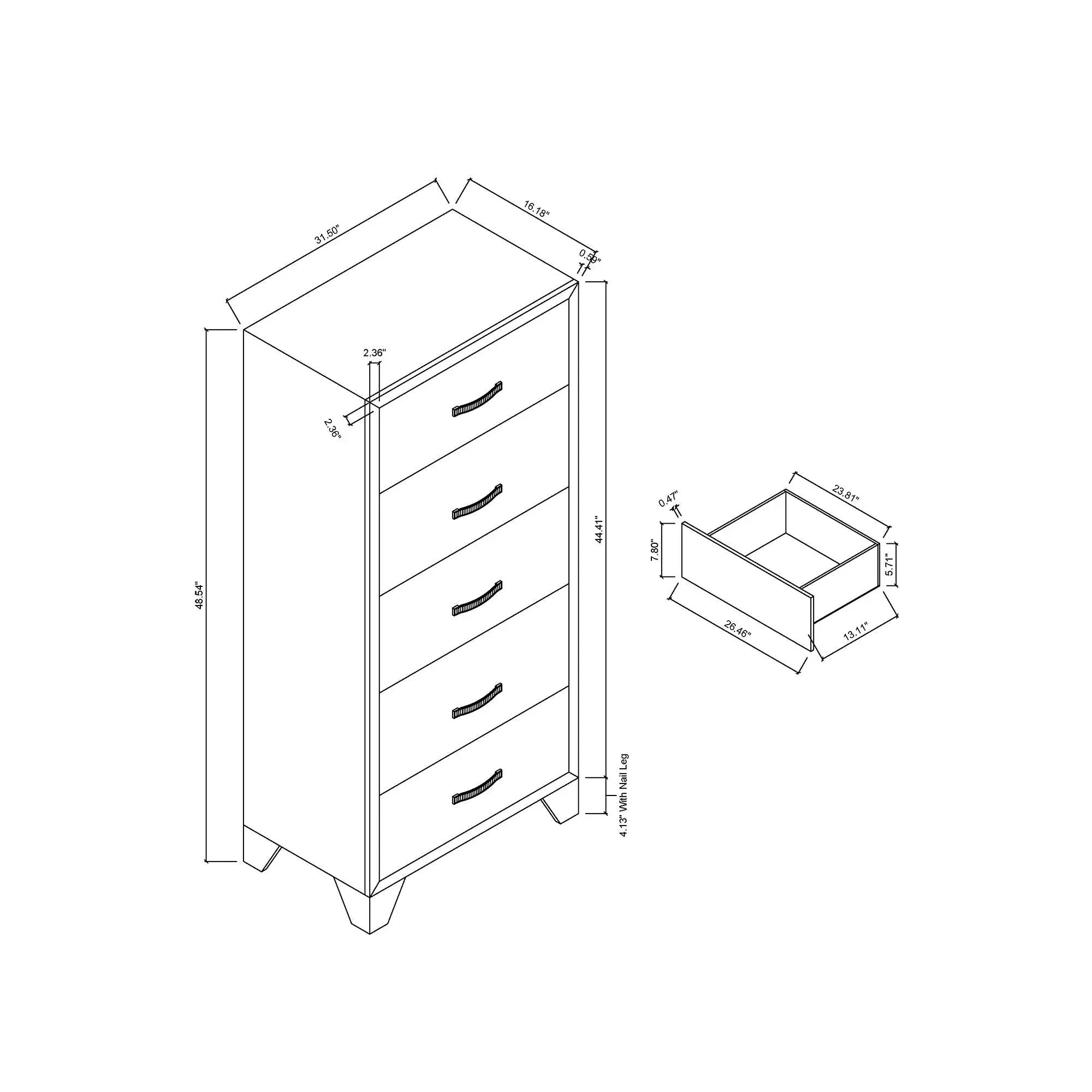 Carlos - Chest - Black by Unique Piece Furniture