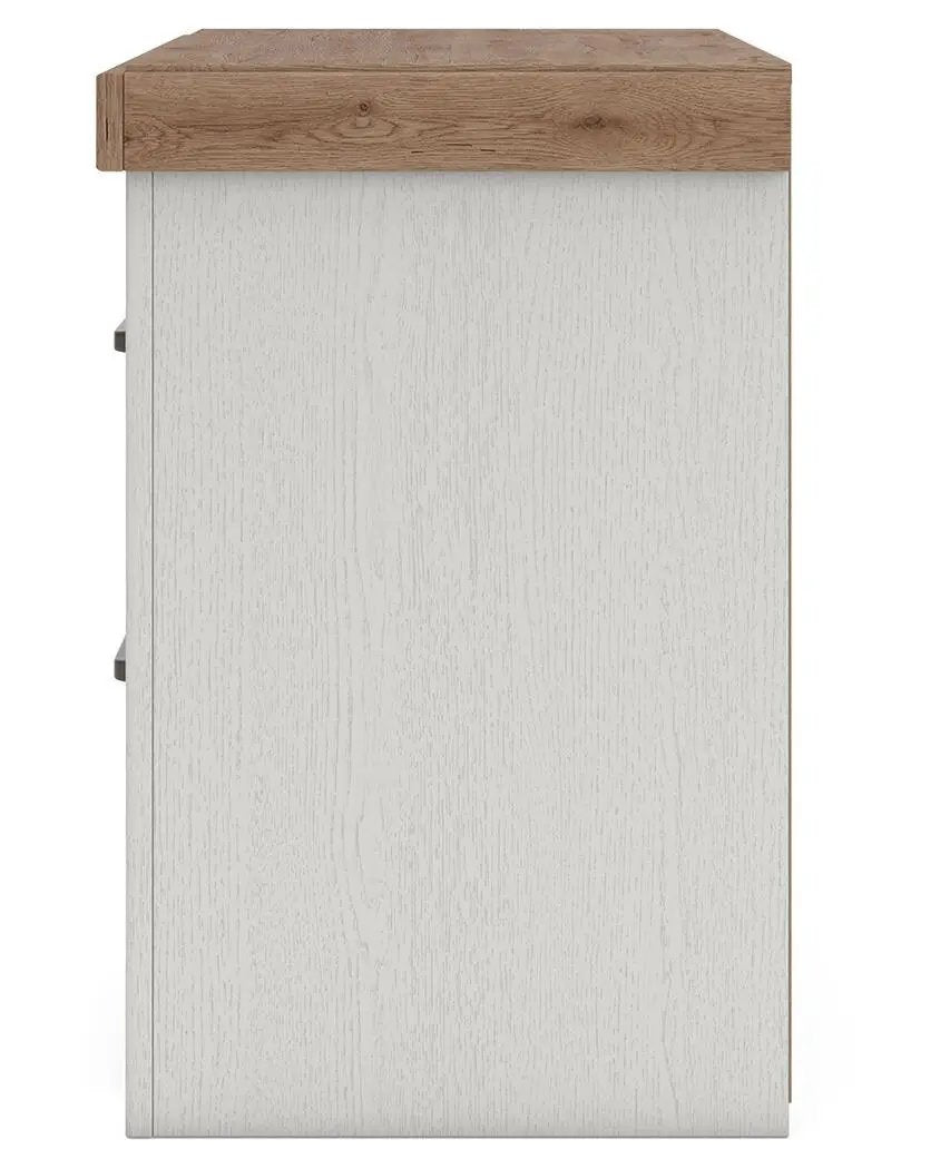 Savonport - Two Drawer Night Stand - White / Brown by Unique Piece Furniture