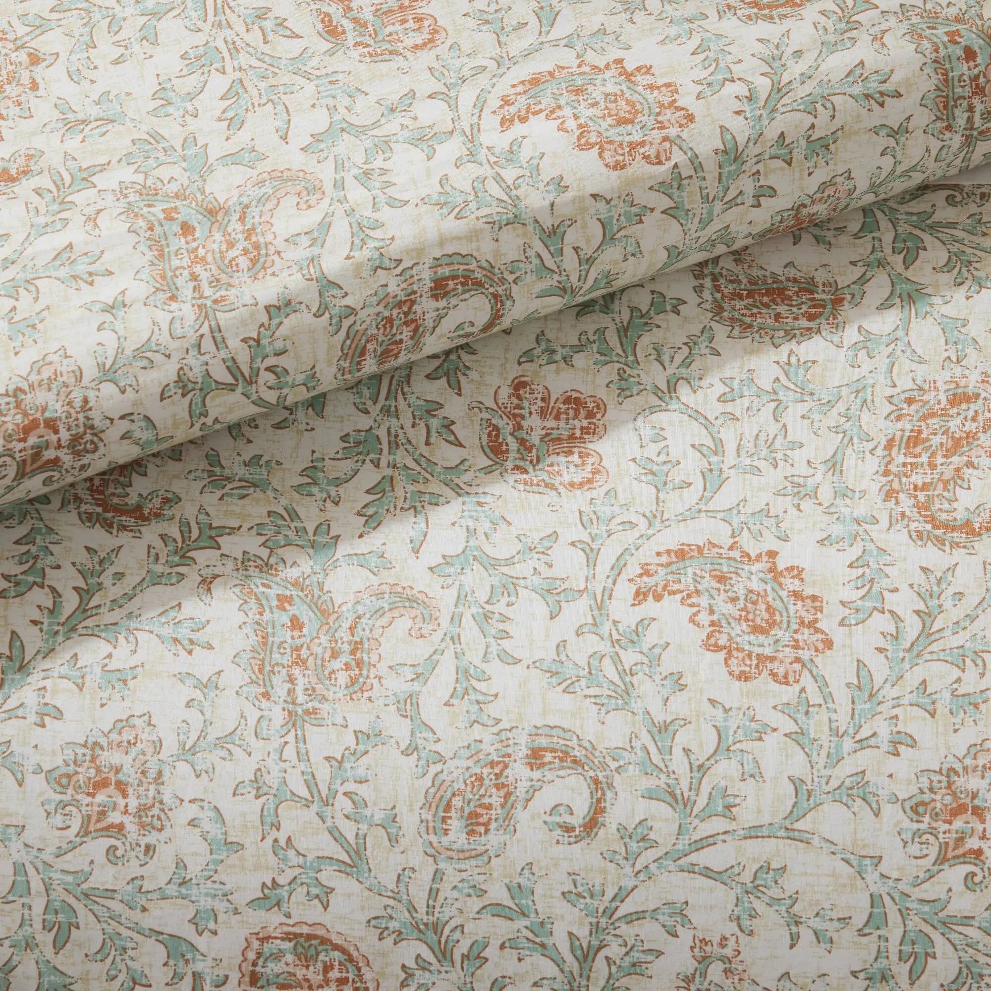 9 Piece Cotton Percale Comforter Set Coral Queen by HouseOfZazla
