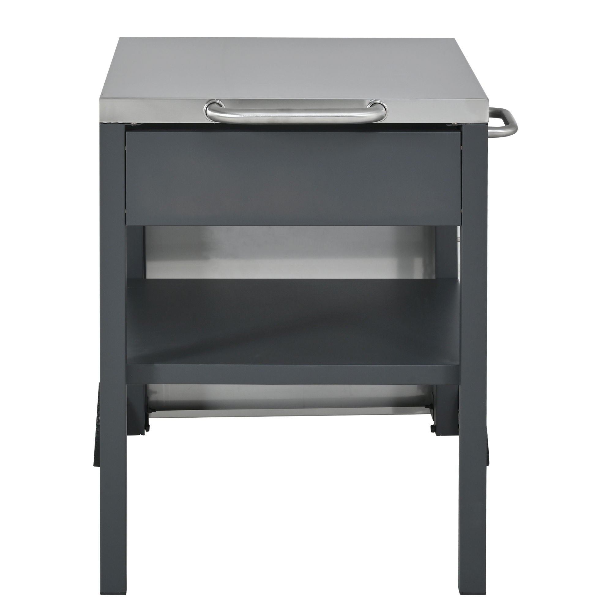 Foldable Outdoor Kitchen Cart With Storage For Patio by HouseOfZazla
