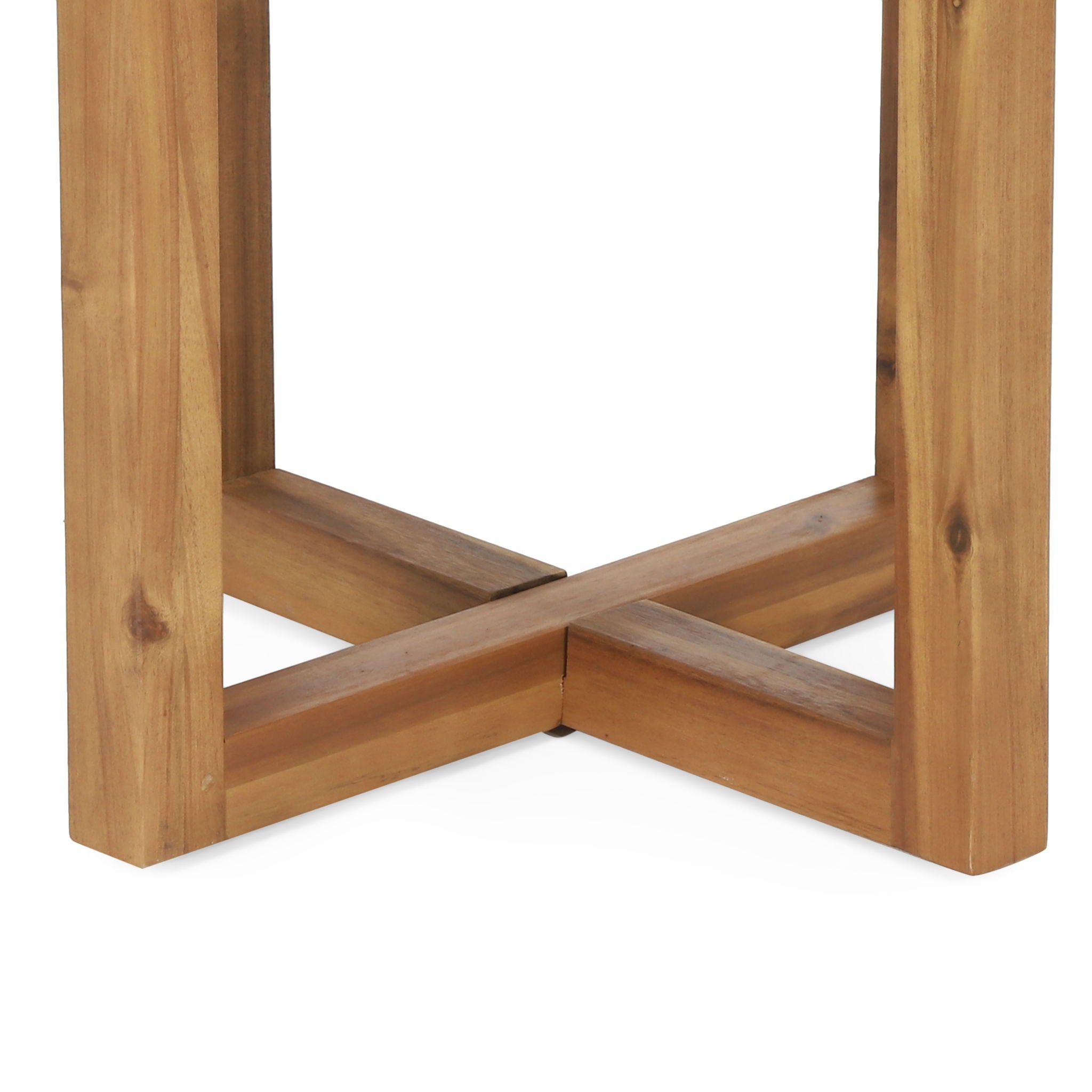 Ella - Square Side Table With Cross Stretcher Base by HouseOfZazla