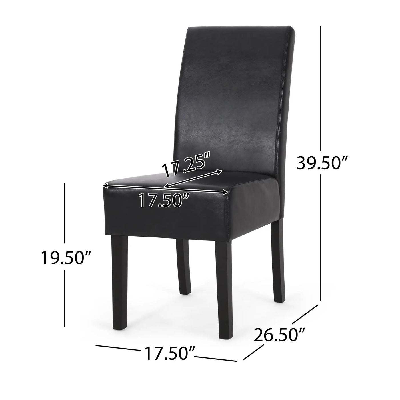 Contemporary Dining Chair With Rubberwood Legs (Set of 2) by HouseOfZazla