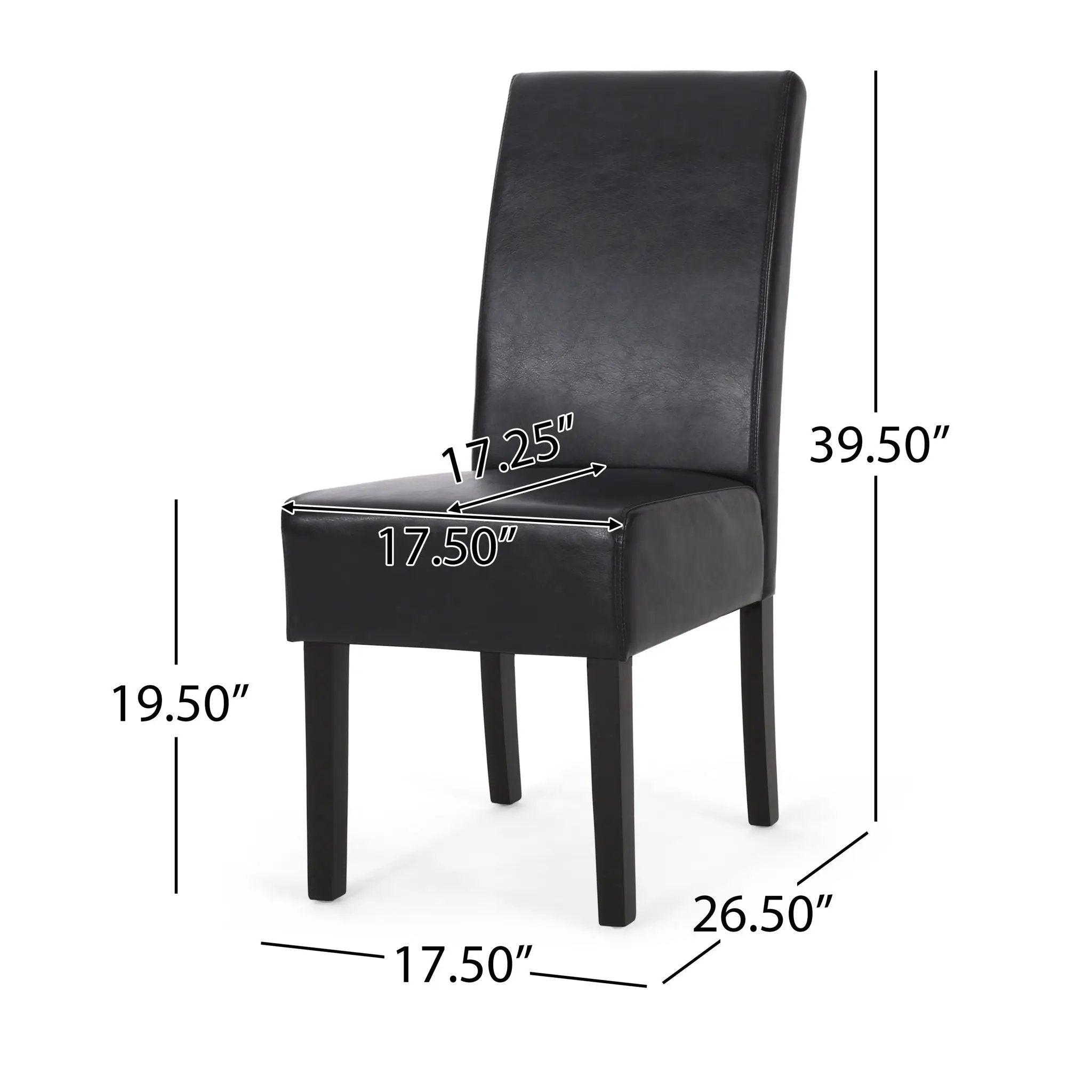 Contemporary Dining Chair With Rubberwood Legs (Set of 2) by HouseOfZazla