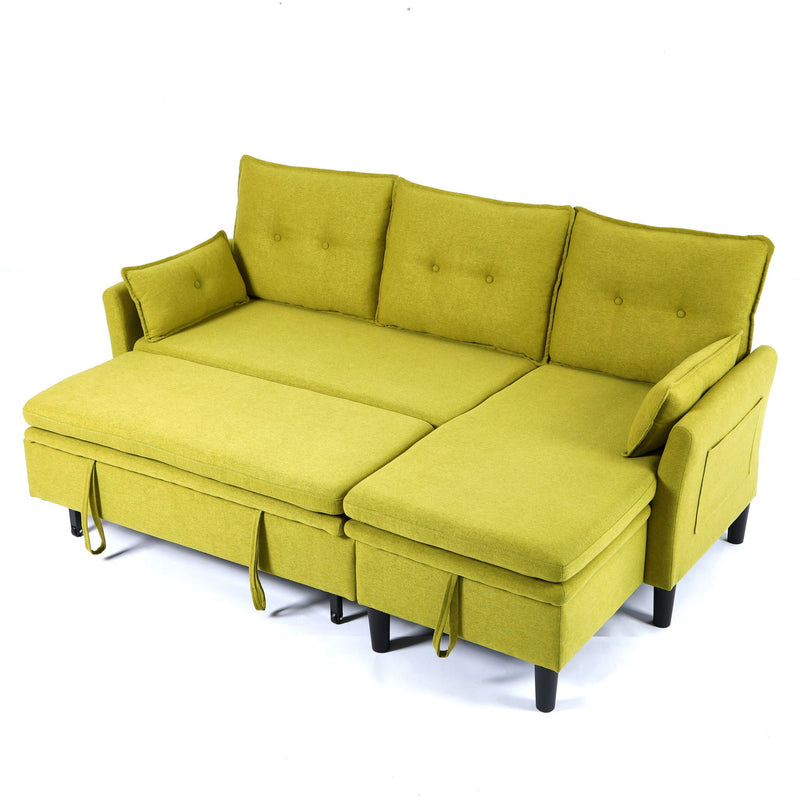 L-Shaped Reversible Chaise Sectional Sofa With Storage by HouseOfZazla