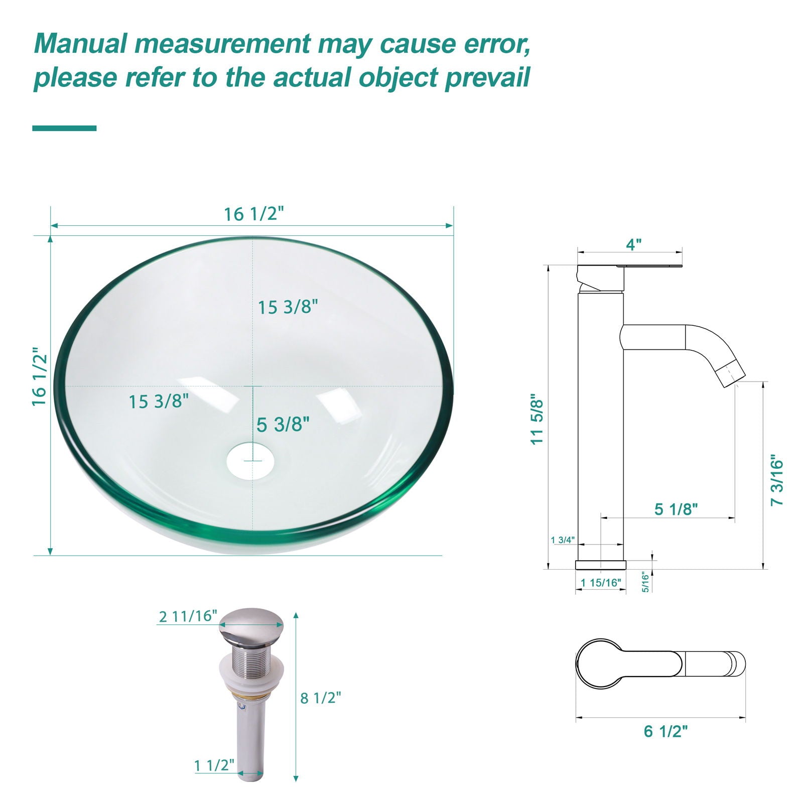 Vessel Sink With Faucet And Pop-Up Drain by HouseOfZazla
