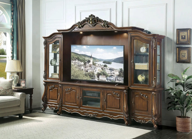 Latisha - Entertainment Center - Antique Oak by Unique Piece Furniture