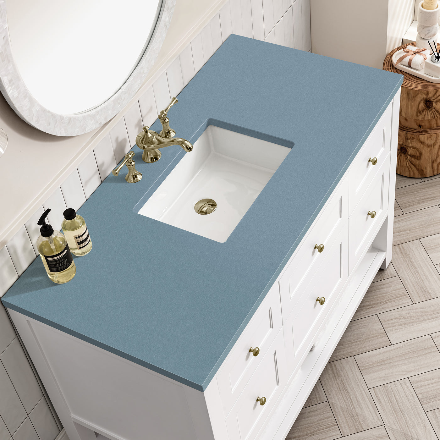 James Martin Breckenridge 48" Single Bathroom Vanity, Bright White, view 31