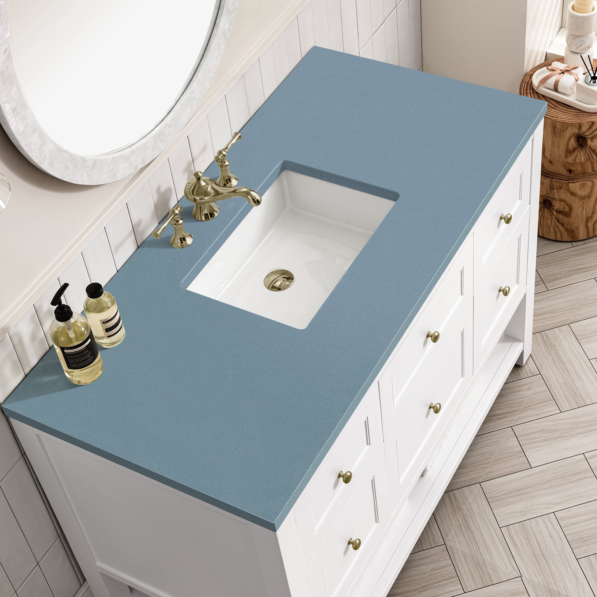 James Martin Breckenridge 48" Single Bathroom Vanity, Bright White, view 31