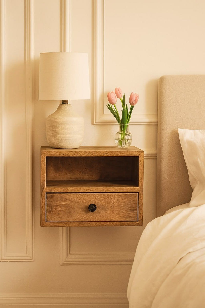 Solis - 1 Drawer Wall Mounted Nightstand by HouseOfZazla