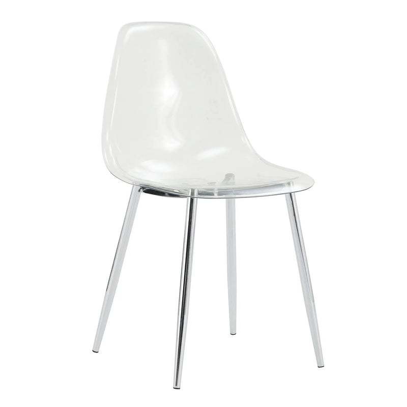Modern Minimalist Transparent Dining Chair - 6-Piece Set by HouseOfZazla