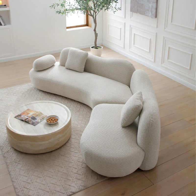 Modern Curved Modular 5 Seater Sofa by HouseOfZazla