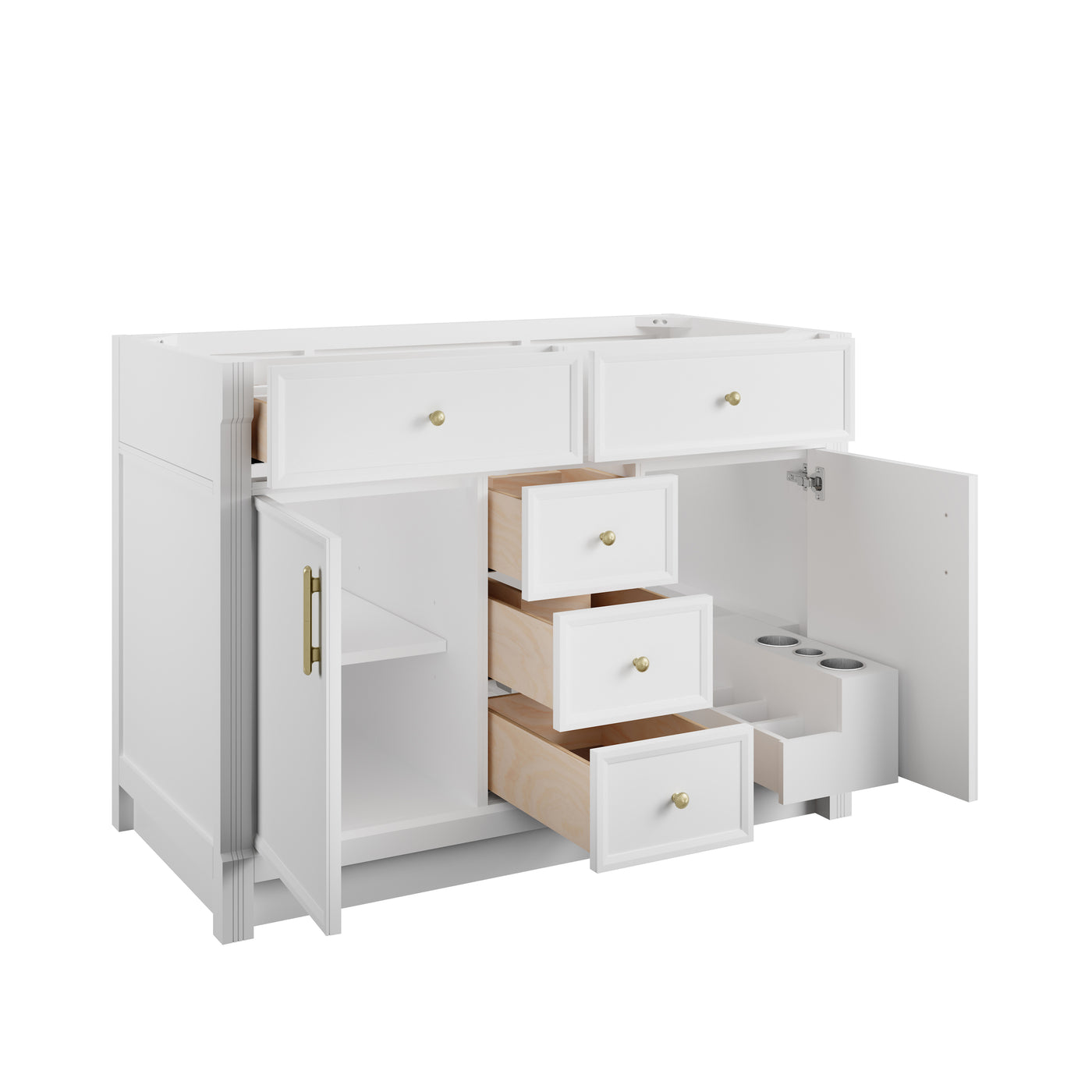 James Martin Bellshire 48" Single Bathroom Vanity, Bright White, view 22