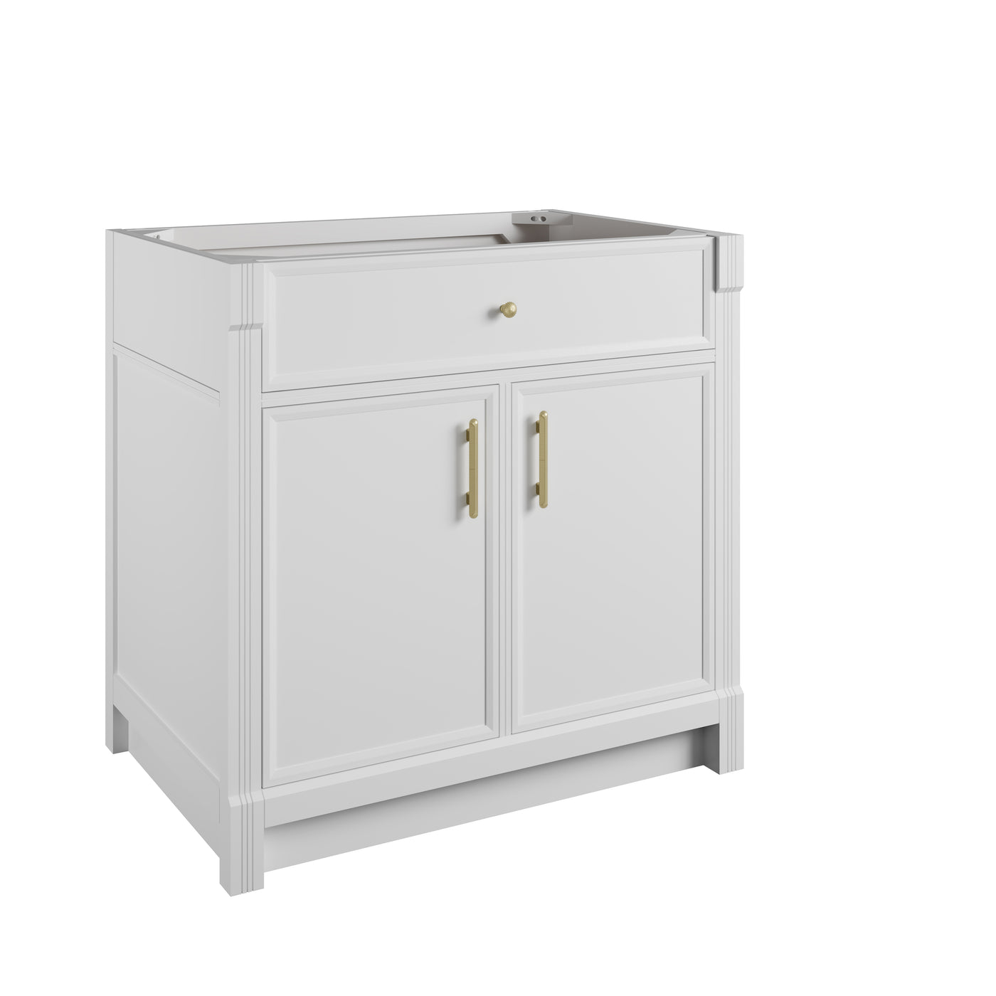 James Martin Bellshire 36" Single Bathroom Vanity, Bright White, view 14