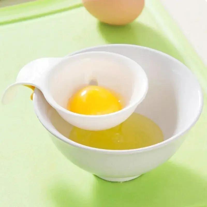 Egg Yolk Separator - White Plastic Filter by House Of Avana