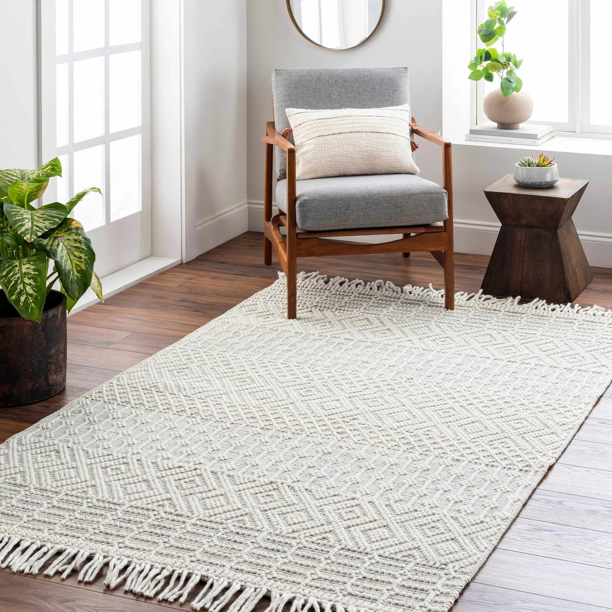 Egil Wool-blend Area Rug - Clearance, installed in a room