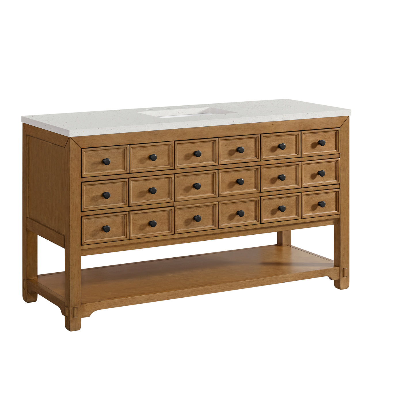 James Martin Malibu 60" Single Bathroom Vanity, Amber Birch, view 31