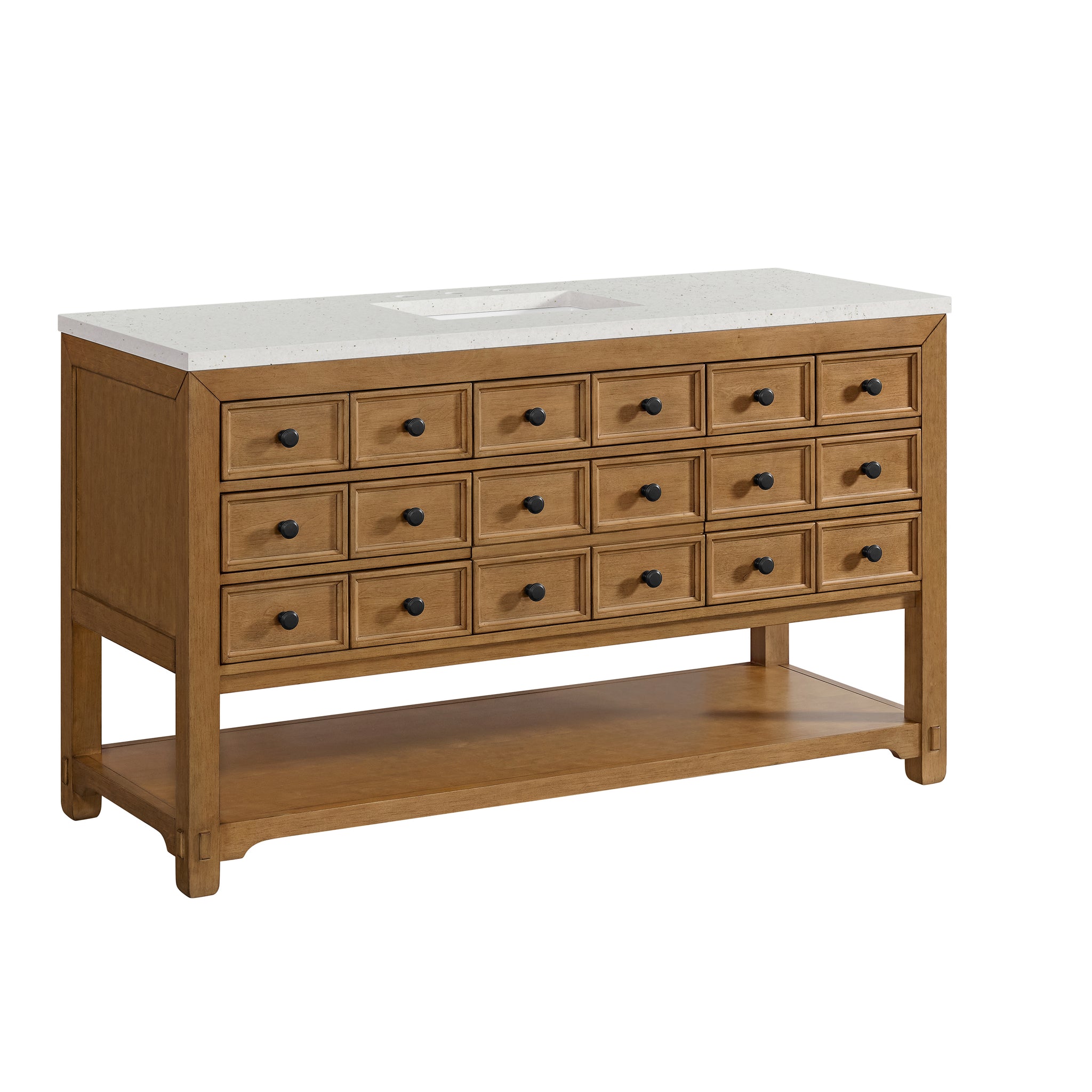 James Martin Malibu 60" Single Bathroom Vanity, Amber Birch, view 31