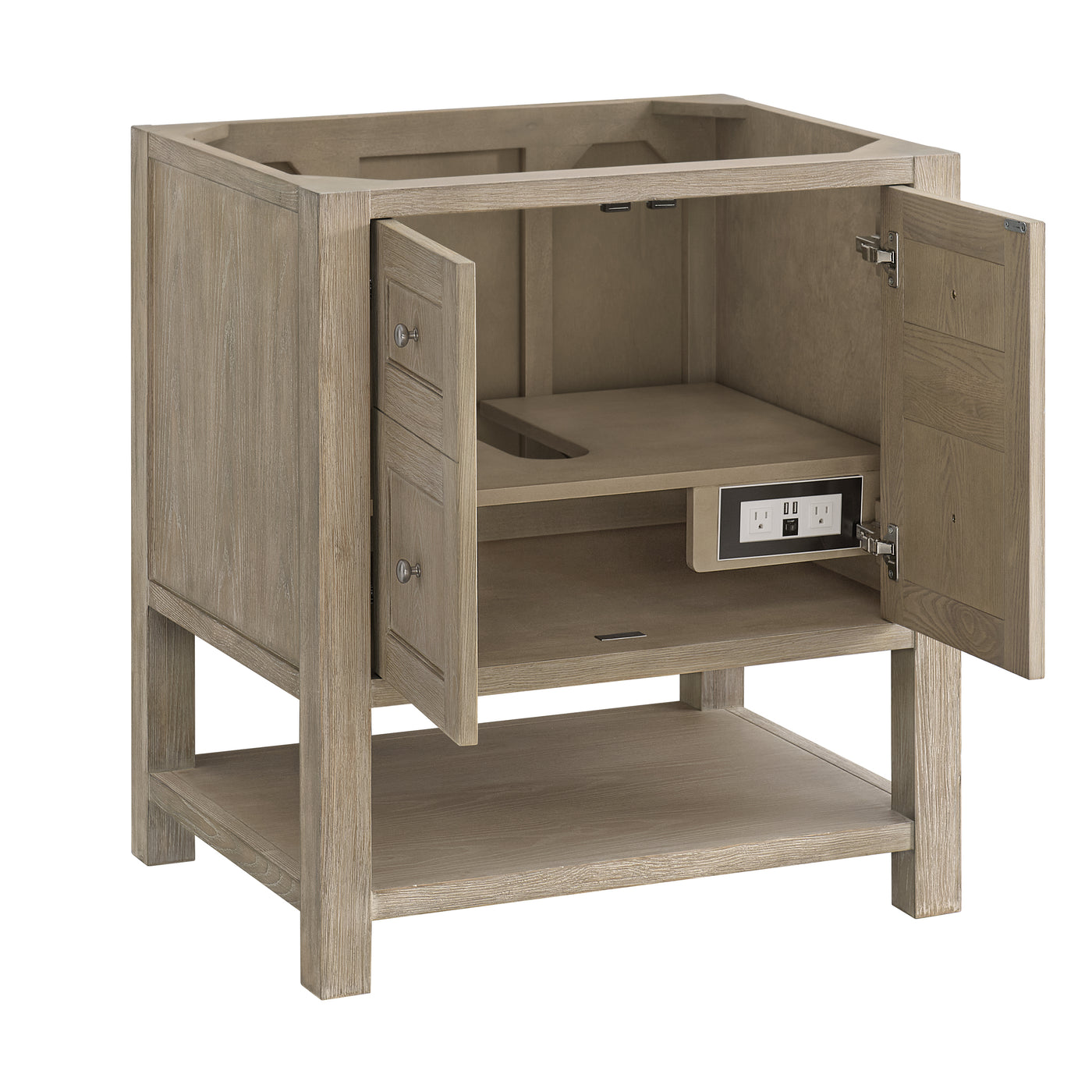 James Martin Breckenridge 30" Single Bathroom Vanity, Whitewashed Oak, view 14