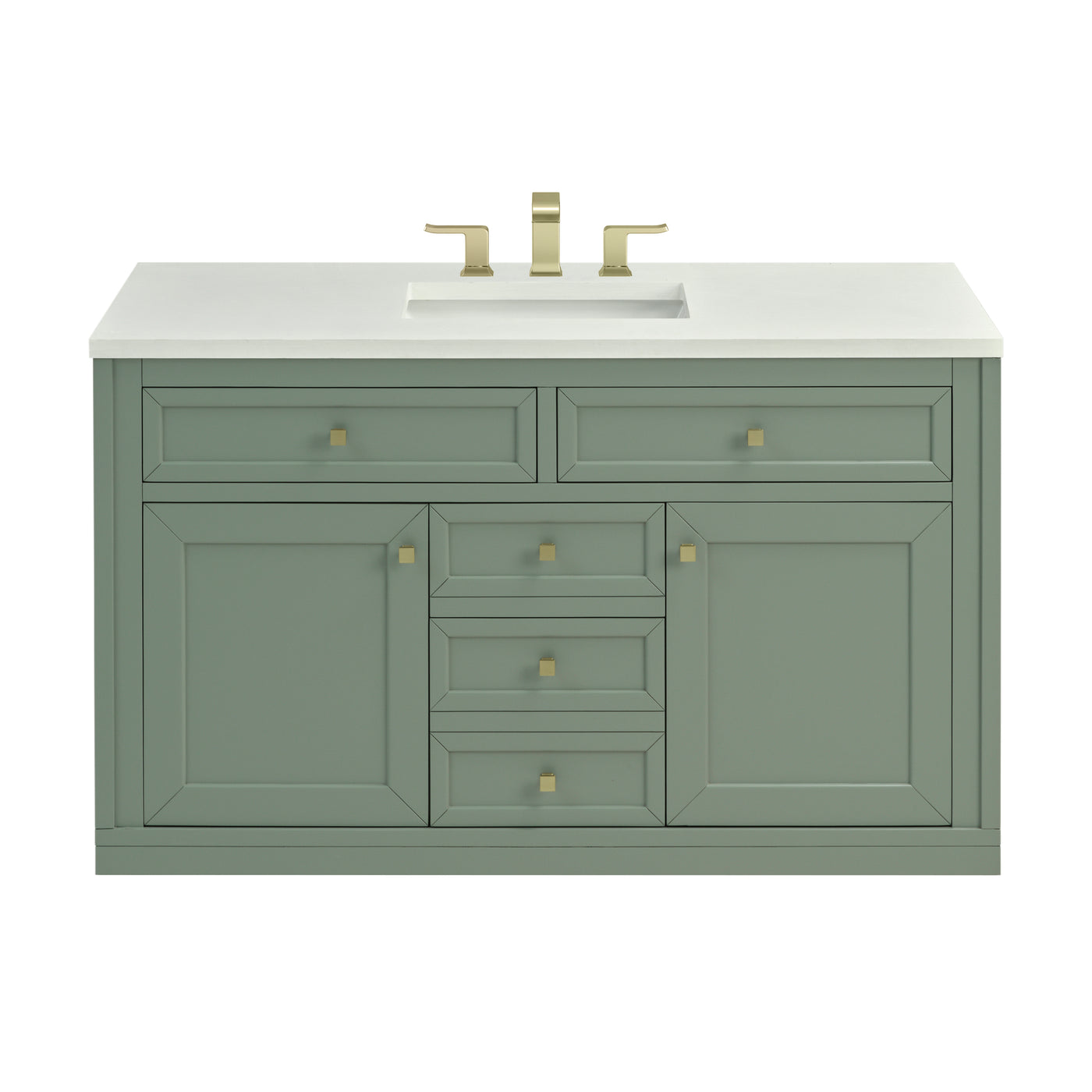 James Martin Chicago 48" Single Bathroom Vanity, Smokey Celadon, view 27