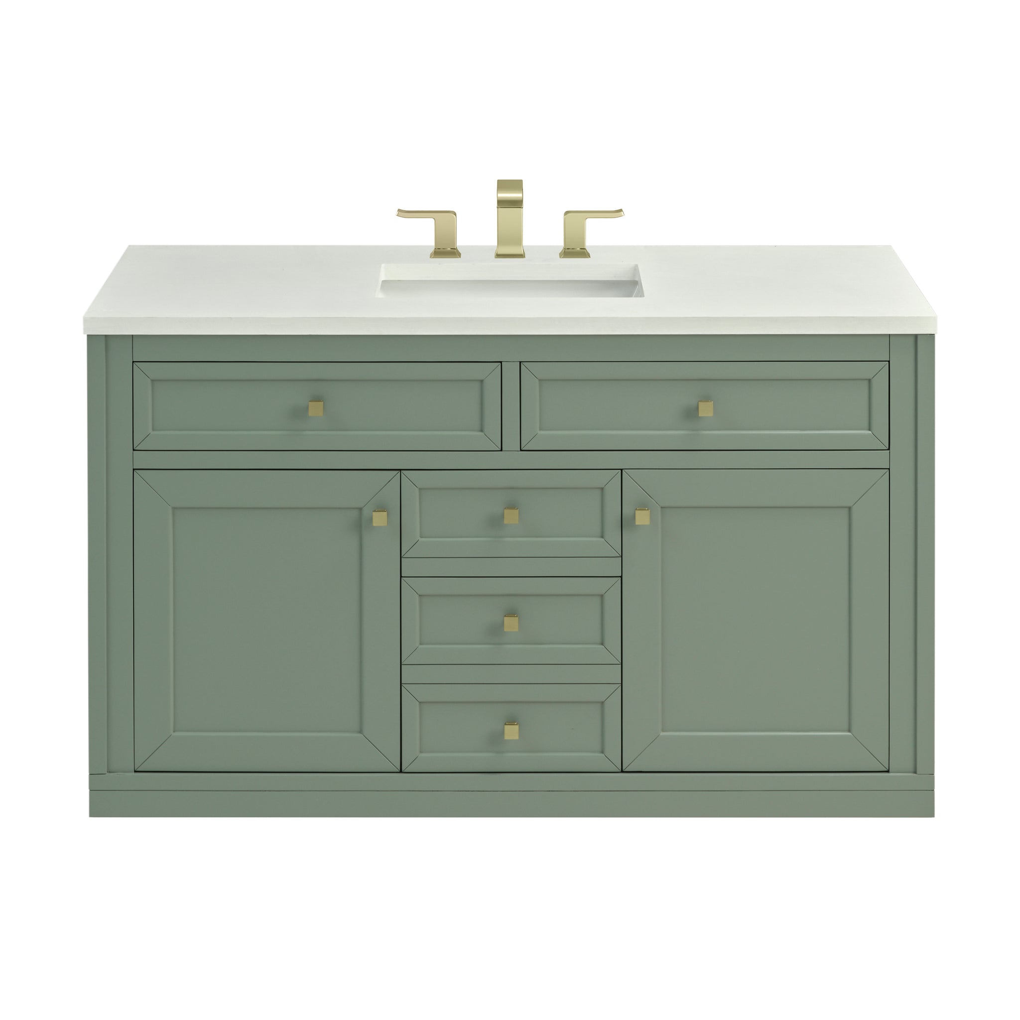James Martin Chicago 48" Single Bathroom Vanity, Smokey Celadon, view 27