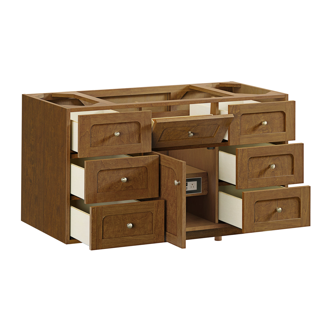 James Martin Laurent 48" Dual Mount Single Bathroom Vanity, Honey Oak, view 24