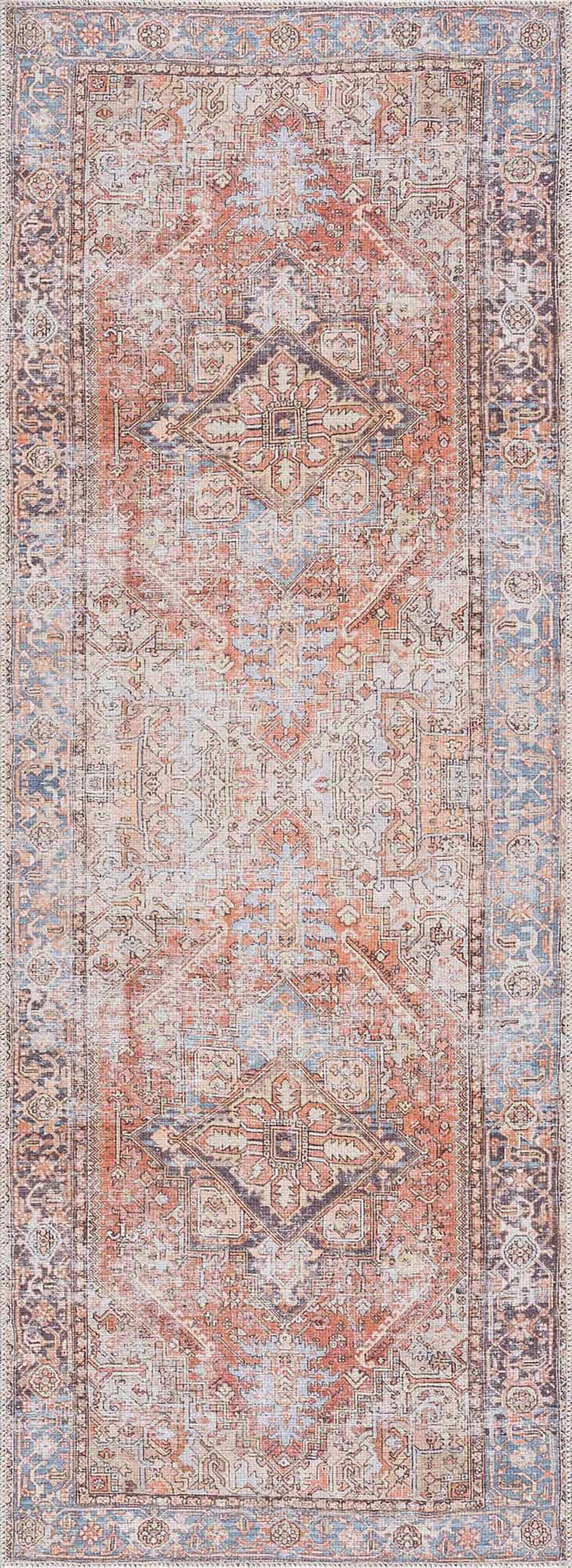 Eira Distressed Washable Rug - Clearance by Boutique Rugs