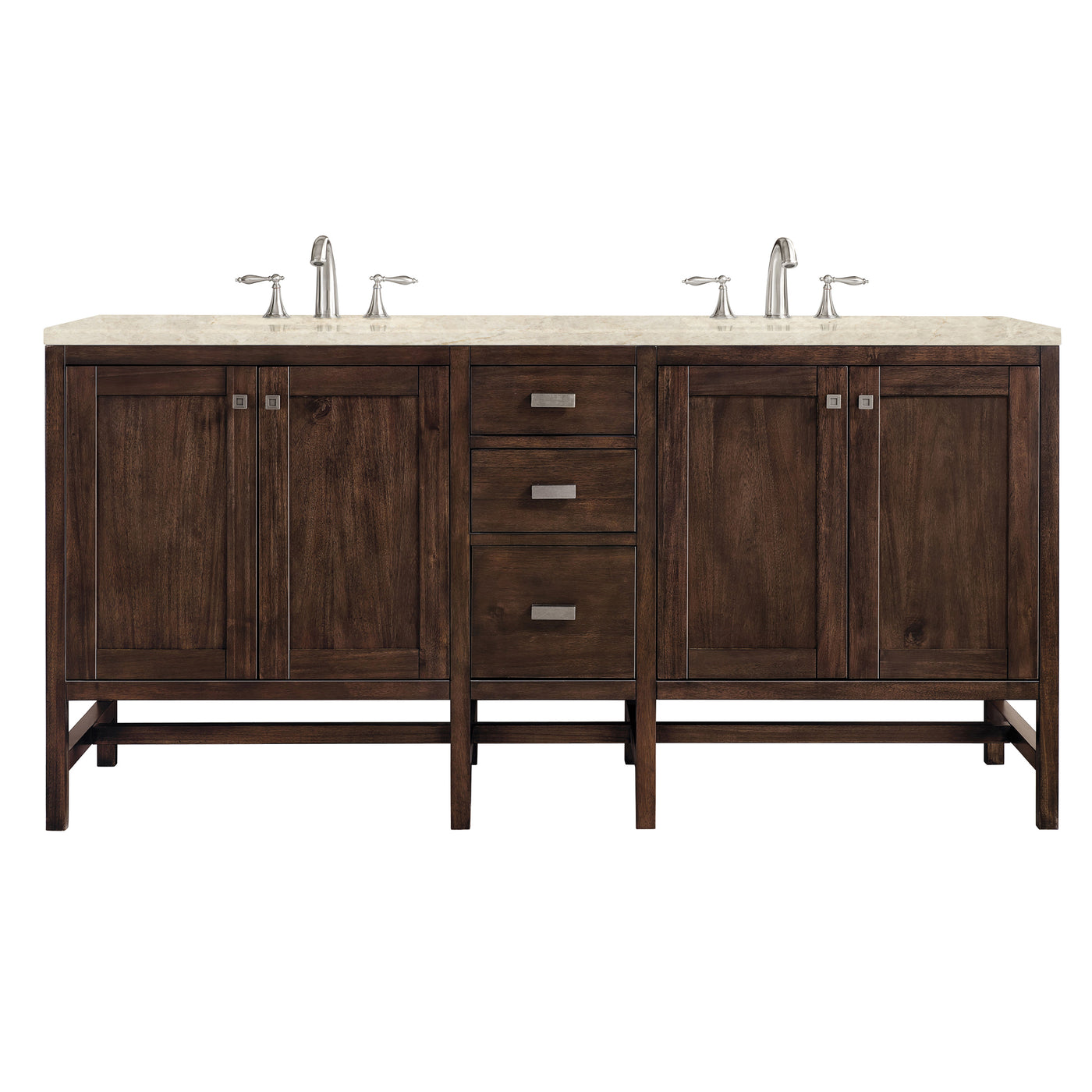James Martin Addison 72" Double Bathroom Vanity, Mid-Century Acacia, view 33