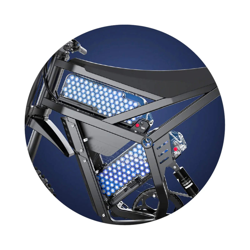 EKX E6 3000W 52V/40AH Premium Electric Carbon Steel Off-Road Mountain Dirt Bike (SAK18315) by SAKSBY WHOLESALE