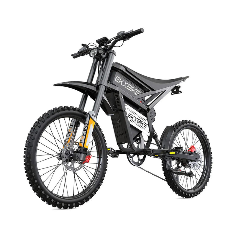 EKX E6 3000W 52V/40AH Premium Electric Carbon Steel Off-Road Mountain Dirt Bike (SAK18315) by SAKSBY WHOLESALE