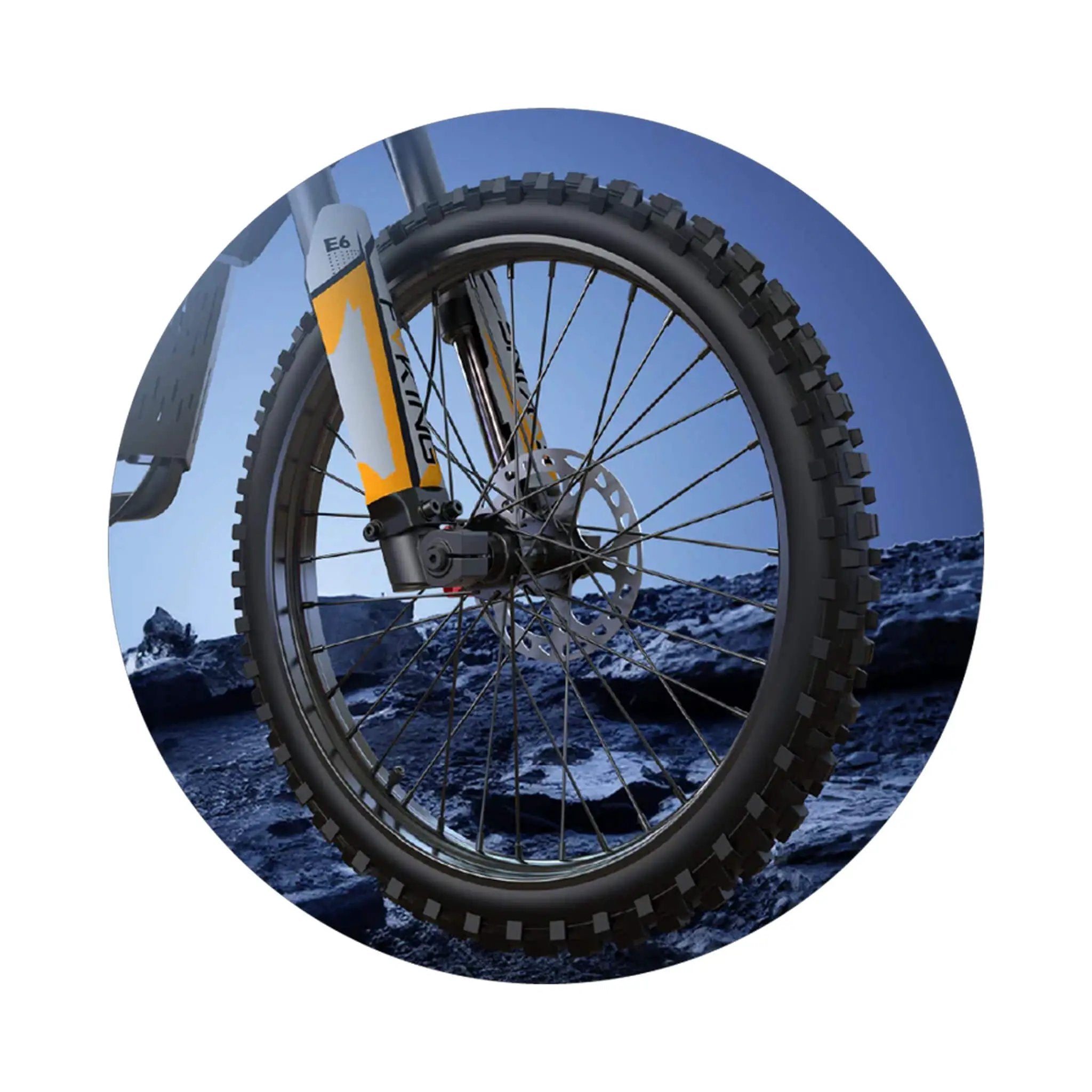 EKX E6 3000W 52V/40AH Premium Electric Carbon Steel Off-Road Mountain Dirt Bike (SAK18315) by SAKSBY WHOLESALE