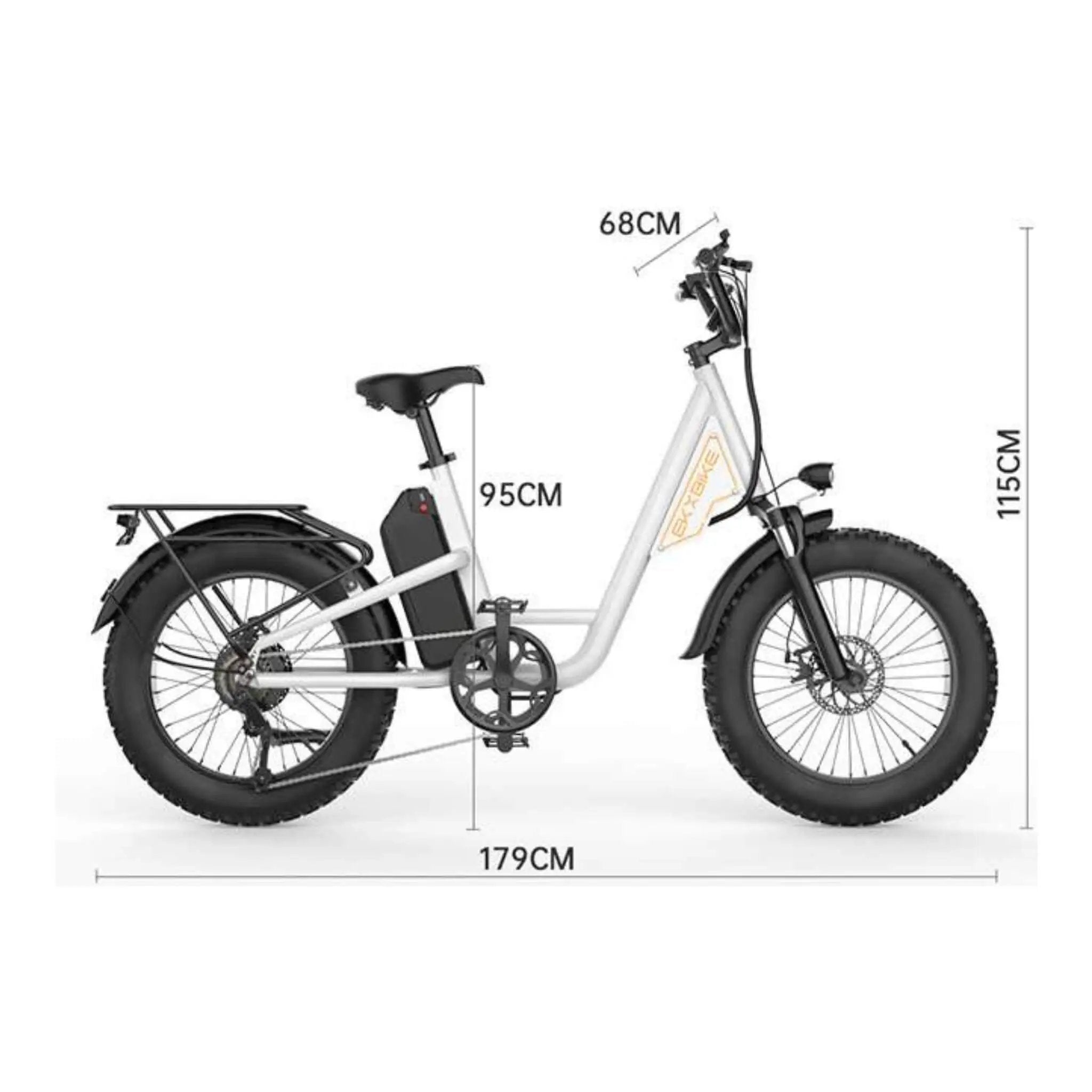 EKX L1 1000W 48V/15.6AH Electric Mountain Fat Tire Bike, 20" (SAK27491) by SAKSBY WHOLESALE