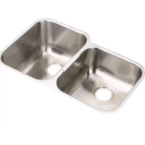 Elkay EGUH312010R Gourmet Stainless Steel Double Bowl Undermount Sink by Selzalot