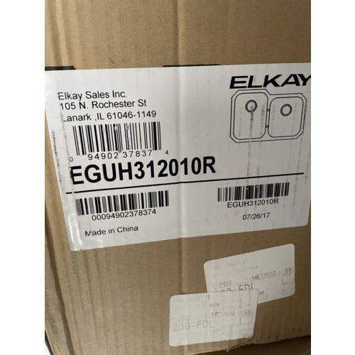 Elkay EGUH312010R Gourmet Stainless Steel Double Bowl Undermount Sink by Selzalot