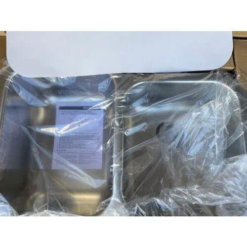 Elkay EGUH312010R Gourmet Stainless Steel Double Bowl Undermount Sink by Selzalot
