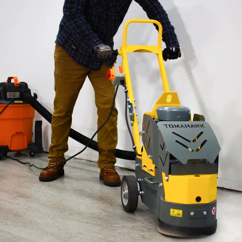10" Electric Concrete Floor Grinder 1.5HP Motor for Smoothing, Floor Prep, Coatings by Tomahawk Power