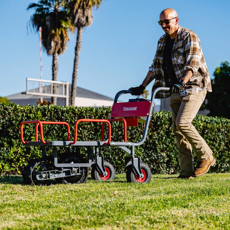 Tomahawk Electric Track Cart 330 lbs Load Capacity Battery Powered Utility Cart with Rubber Tread by Tomahawk Power