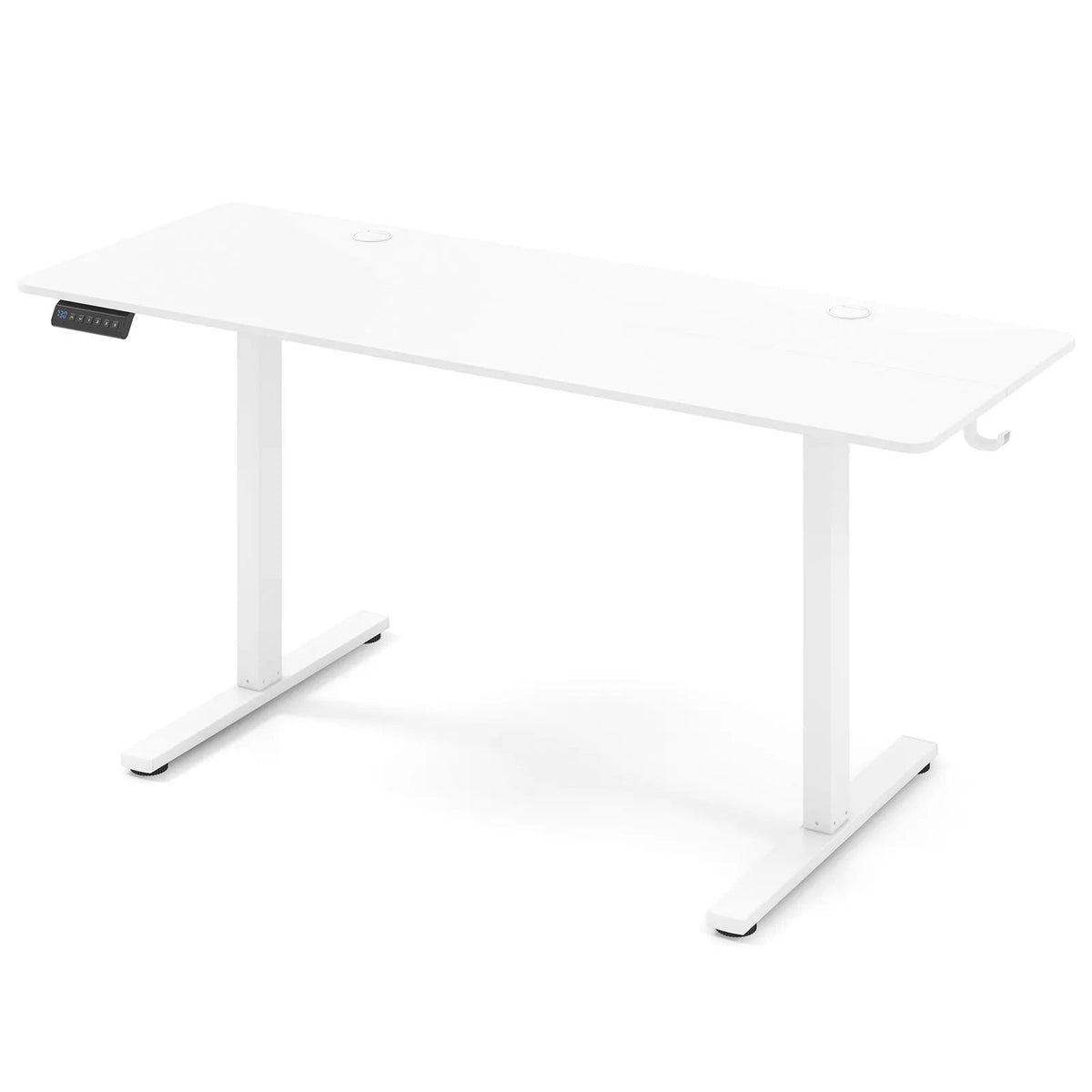 Electric Standing Desk with 3 Memory Heights and 2 Hanging Hooks and Cable Holes, photo 11 of 11