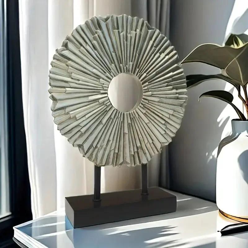 Elegant Golden Sunflower Tabletop Figurine by House Of Avana