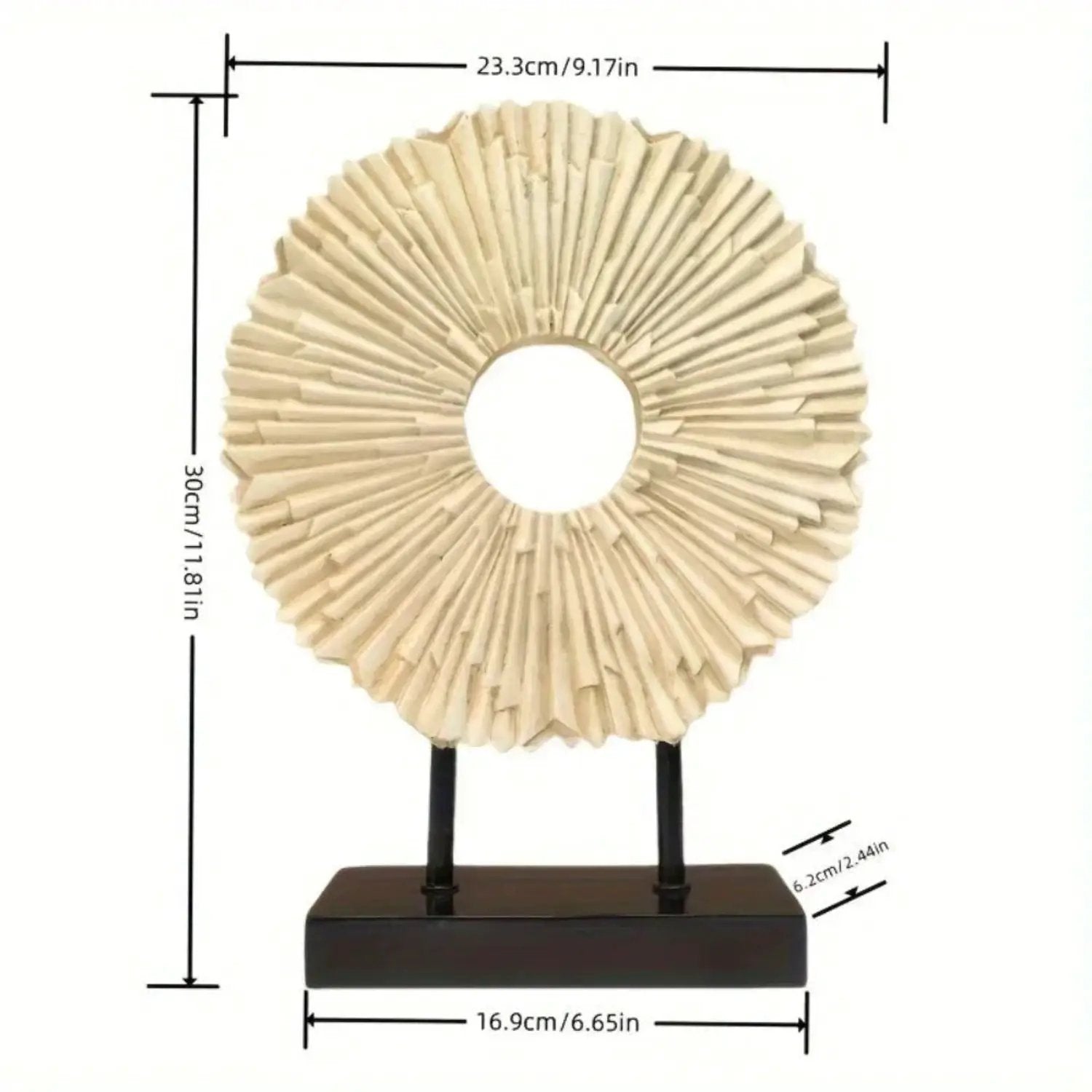 Elegant Golden Sunflower Tabletop Figurine by House Of Avana