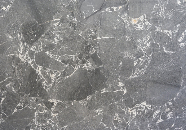 Elegant Gray Leather Marble Slab Random