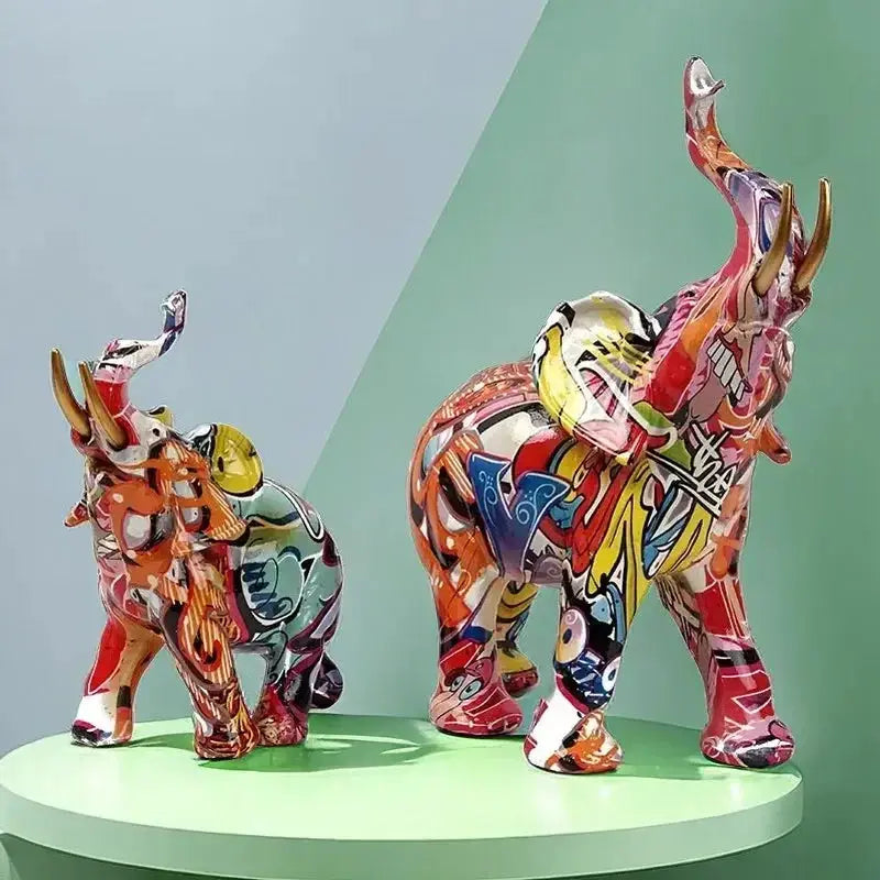 Elephant Sculpture - Modern Street Art Figurine by House Of Avana